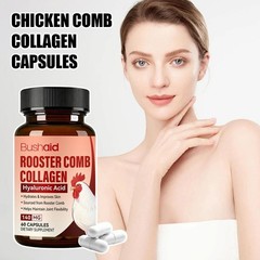 Comb Rooster Collagen, Hyaluronic Acid | Rooster Comb Extract 140mg 60 Capsule ^