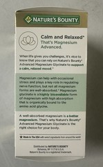 90 Capsules-Nature’s Bounty Magnesium Glycinate Supplement