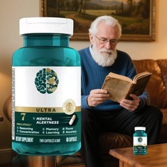 Focus Memory Alertness Mental Fitness Brain Ultra (60 Caps)