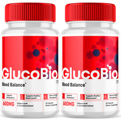 GlucoBio Advanced Blood Support Supplement 2 Pack