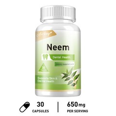 Neem Capsules 650mg – Skin, Immune & Liver Health, Detox & Cleanse, Anti-Aging
