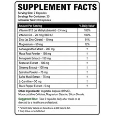 Natural Mass Gain Capsule Premium Weight Gain Support Supplement – 60 Capsules