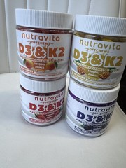 X4 Nutravita D3 & K2 Soft Chews Orange/Pineapple/Blueberry Strawberry BB-03/2027