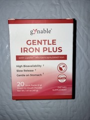 Gynable Gentle Iron Plus 27mg Blood Orange Powder, 20 Sticks