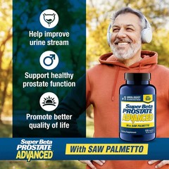 2 Pack_Super Beta Prostate Advanced Prostate Health Saw Palmetto 120 Caplets