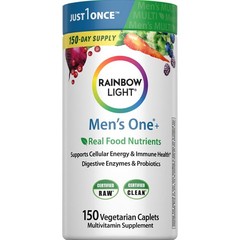 Rainbow Light Mens Multivitamin One + | 150 150 Count (Pack of 1), White
