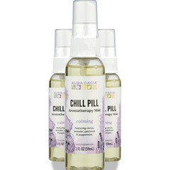 Aura Cacia Chill Pill Aromatherapy Mist 2 Oz 3 Pack
