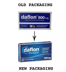1 X Daflon 500mg For Hemorrhoids LAVONOID Reduce Swelling & Insufficiency