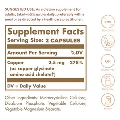 Chelated Copper – Essential Trace Mineral, Vegetarian, Non-GMO, Gluten Free