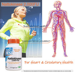 Doctors Best Nattokinase, Non-GMO, Vegan, Gluten Free, 270 Veggie Caps