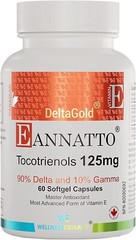 E Annatto Tocotrienols Deltagold 125mg, Vitamin E Tocotrienols Supplements 60…