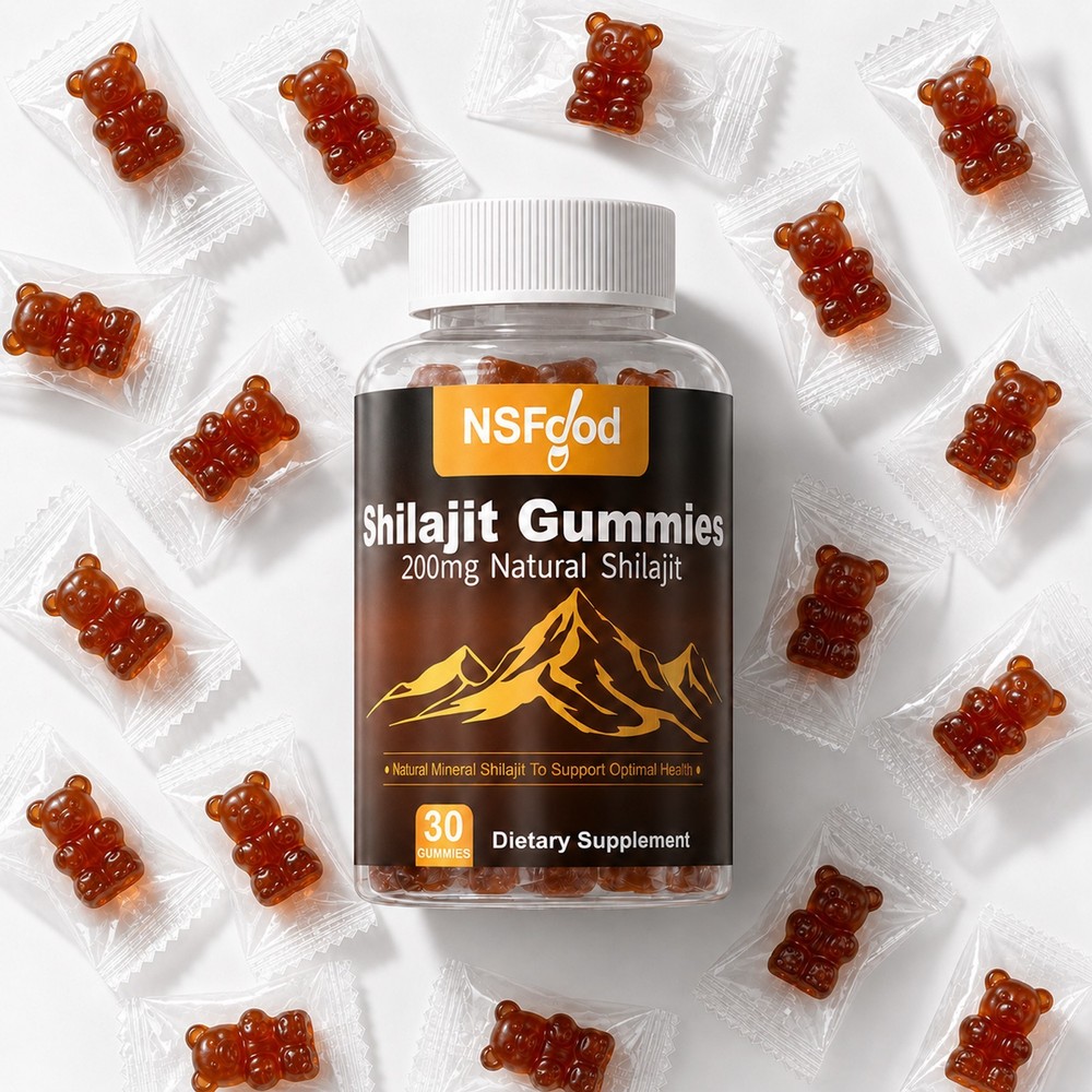 Pure Himalayan Shilajit Gummies Gold No Added Sugar I Natural Himalayan Shilajit