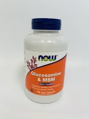 NOW Foods Supplements Glucosamine & MSM – 180 Capsules EXP 04/2027 SEALED