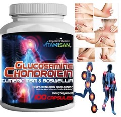 Organic Supplements Joint Support Turmeric Glucosamine Anti Inflammatory support
