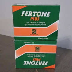 FERTONE Plus Vitamin Capsules w/ Caffeine, Adult General Wellness, 30 Count