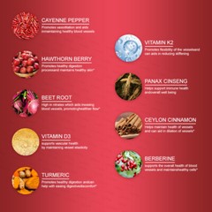 Nutra Vascu Cayenne Pepper Hawthorn Beet Root Turmeric Vitamin Liquid Drops