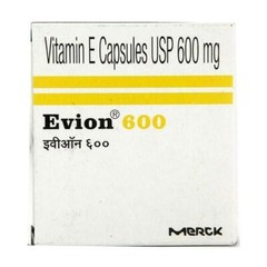 Vitamin E 600 mg Capsules For Face Hair Acne Nails EVION by MERCK Fresh Stock