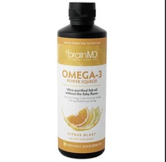 3 15.2oz Bottles Brain MD By Daniel Amen MD omega-3 power squeeze EXP 11/13/2025