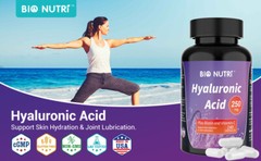 Hyaluronic Acid 250mg 240/480/720/960 Capsules Vitamin C For Joint & Skin Health