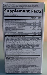Garden of Life Vitamin Code RAW B-Complex 60 Capsules Vegan Non-GMO Gluten-Free