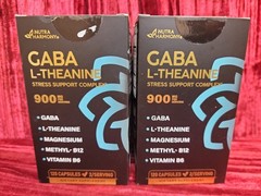 2x Nutra Harmony GABA L-Theanine 900 mg Magnesium B12 B6 120 ct Nib Lot New