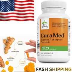 NEW Terry Naturally CuraMed Curcumin 120 Softgels Turmeric Supplement USA