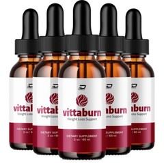 (5 Pack) Vittaburn Drops Healthy Formula – Vitta burn Drops All Natural Healthy