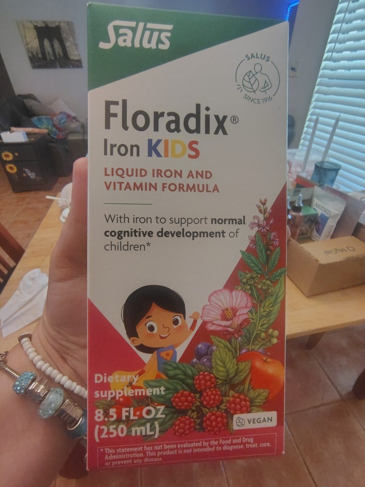 Floradix Iron Kids – Liquid Iron & Vitamin Formula – Children’s Supplement with