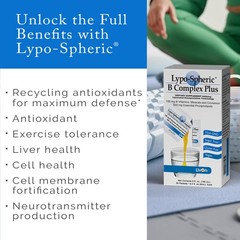 Lypo-Spheric B Complex Plus – 30 Packets, 195mg B Vitamins, Non-GMO, Liposomal