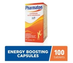PHARMATON Capsules with Ginseng and Selenium Energy Performance 2 boxes x 100’s