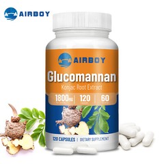 120pcs Glucomannan Konjac Root Extract 1800mg – Weight Loss, Digestive Health