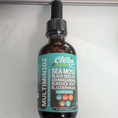 Clean Nutra Multimin102 Sea Moss Mineral Supplement Drops 2.0oz