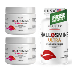 2 Pack Varicose Veins Cream 4oz + FREE Diosmin Hesperidin 650 mg, 60 capsules