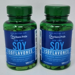 Puritan’s Pride Soy Isoflavones 750 mg, 120 Capsules Each (2 Pack) Exp 07/2027