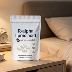 R-alpha Lipoic Acid 600mg , 120 Softgels, Antioxidant Support