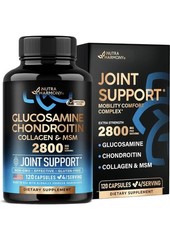 Glucosamine Chondroitin MSM Collagen Joint SupportVitamins for Men & Women-02/28