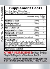 pomegranate fruit – Mega Antioxidant Complex 1440mg – grape skin extract 3B