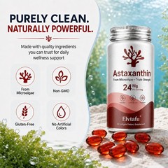 Triple Strength Astaxanthin 24mg Softgels – Antioxidant Wellness Support, 90 Cou