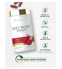 Beet Root Powder Extract Superfood Nitric Oxide Circulation Energy 120 Capsules
