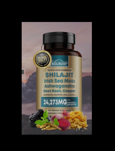 Shilajit Pure Himalayan with Sea Moss Ashwagandha 90 Count