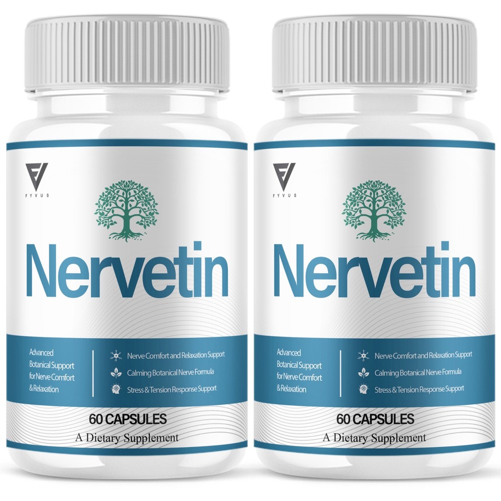 (2 Pack) Nervetin Nootropic Supplement, Nervetin Maximum Strength (120 Capsules)