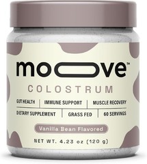 MOOVE Bovine Colostrum Powder Vanilla Bean Grass Fed Gut Immune 4.23oz
