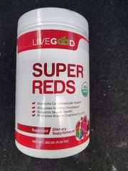 LIVE-GOOD Reds, Organic, Superfood, Detox, Purify 1 Bottle Organic Super Reds