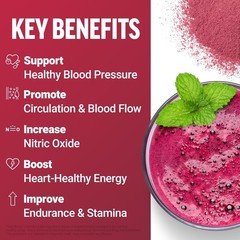Total Beets Drink Mix – Heart Health & Energy Supplement with Pomegranate Flavor