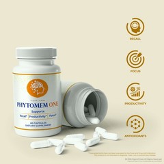 Phytomem One Capsules, Official Brain & Memory Support Supplement – 5 Pack