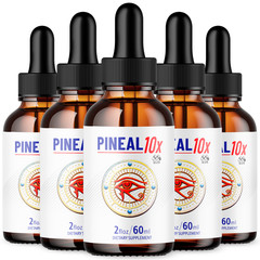 (5 Pack) Pineal 10X Drops Brain Health Support Supplement Pineal10X 300 Servings