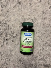 Rexall Black Cohosh 540 Mg Menopausal Health 50 Capsules 3/31/28