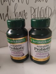 Nature’s Bounty Acidophilus Probiotic 100 Million Organisms 120 Tabs (2pk) 05/26