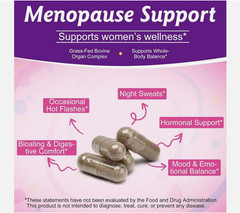 Beef Organ Supplement for Women, Natural Grass Fed Beef Liver Capsules, Hormone