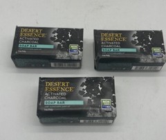 DESERT ESSENCE Activated Charcoal Soap Bar 5 OUNCE ( 3 Pack /6 Pack / 9 Pack )